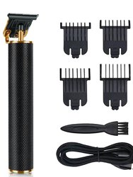 Professional Outliner Cordless Hair Trimmer Set With Grooming Kit - Black