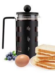 Stainless Steel French Press Coffee Maker With 4 Level Filtration System