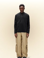 Fleece Pullover Sweatshirt - Black
