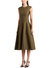 Omeria Dress Cotton In Olive - Olive