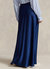 Polo Bias Cut Double Faced Satin Skirt In Holiday Navy