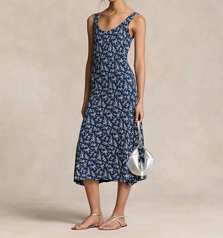 Polo Floral Scoop Neck Ricky Day Dress In Ditsy Daisy - Ditsy Daisy