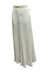 Women's Pleated Wide Pant With Leather Waist In Cream - Cream