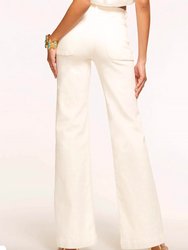 Clifford Wide Leg Jean In White