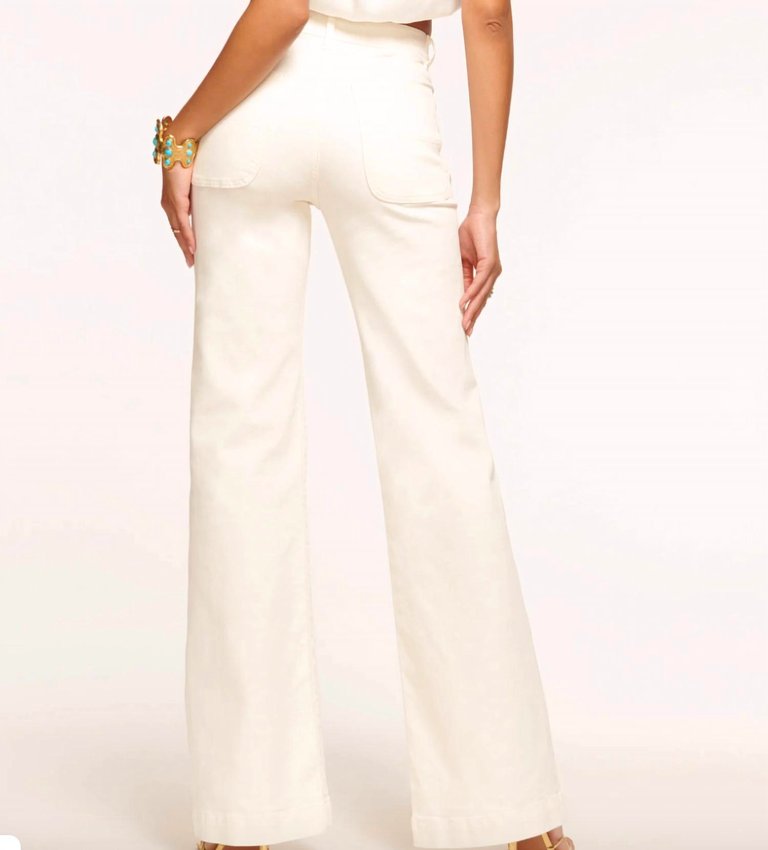 Clifford Wide Leg Jean In White