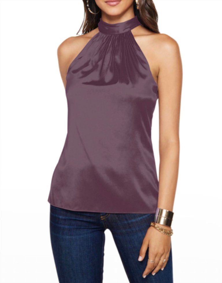 Lori Halter Top In Raisin - Raisin