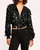 Mariana Sequin Bomber Jacket - Black