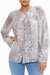 Oaklynn Button Down Blouse - Light Slate Lurex Kaleidoscope