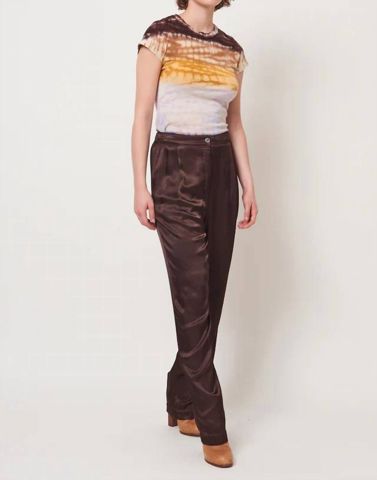 Bianca Pant In Chocolate - Chocolate