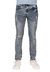 Boy's Skinny Fit Rip & Repair Denim Pant - Light Blue