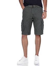 Men's Belted 12.5" Inseam Cargo Shorts - Grey