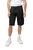 RMS-17020 Belted Cargo Shorts With Snap Button - Black