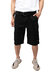 Rms-17021 Belted Cargo Shorts With Snap Button - Black