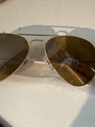 Aviator Arista Sunglasses - Brown-Grey - Brown-Grey