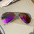 Aviator Matte Arista Sunglasses - Brown-Fuchsia