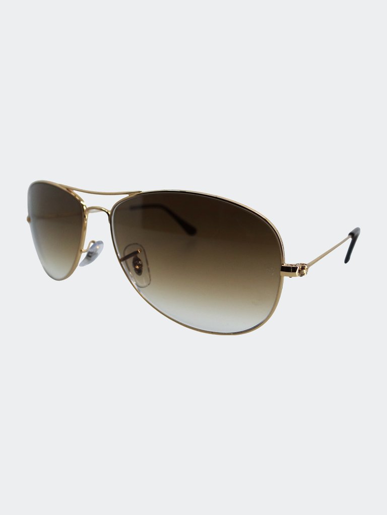 Gradient Cockpit Gold Sunglasses - Gold