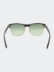 Mens Clubmaster Oversized Black Square Sunglasses