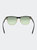 Mens Clubmaster Oversized Black Square Sunglasses