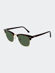 Mens Clubmaster Round Sunglasses - Brown