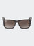 Mens Gradient Justin Brown Square Sunglasses