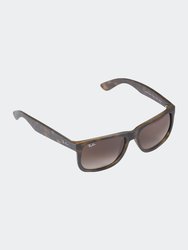 Mens Gradient Justin Brown Square Sunglasses - Brown