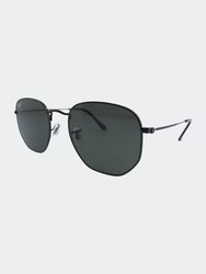 Mens Hexagonal Sunglasses - Black