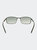 Mens Polarized Black Rectangle Sunglasses