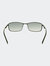Mens Polarized Black Rectangle Sunglasses