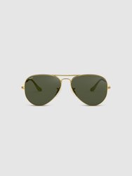 Org Aviator Sunglasses - Gold