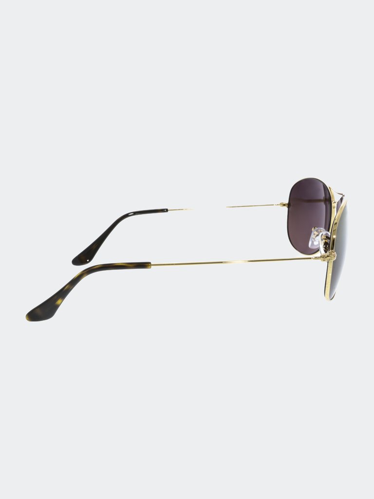 Polarized Chromance Gold Oval Sunglasses