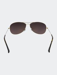 Polarized Chromance Gold Oval Sunglasses