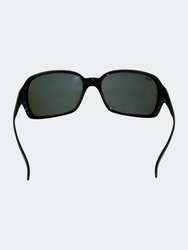 Womens Highstreet Black Square Sunglasses