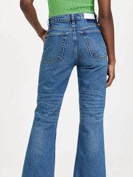 70S Loose Flare Rip Jeans