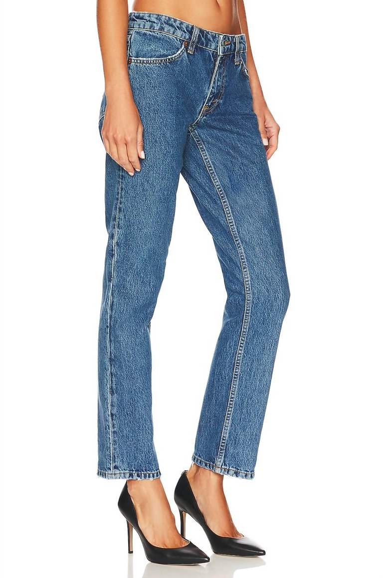 70S Low Rise Straight Leg Jeans