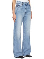 70's Ultra High Rise Wide Leg Jean In 60's Fade