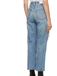 90's Crop Low Slung Jeans In Medium Raf