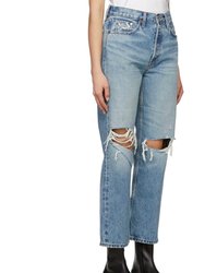 90's Crop Low Slung Jeans In Medium Raf