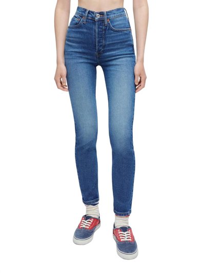 RE/DONE 90's High Rise Ankle Crop Jean In Cadet Indigo product
