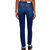 90's High Rise Ankle Crop Jean In Deep Sapphire