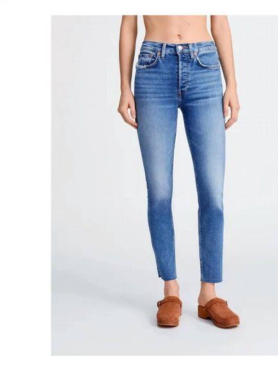 RE/DONE 90S High Rise Ankle Crop Jeans In Indigo Storm product