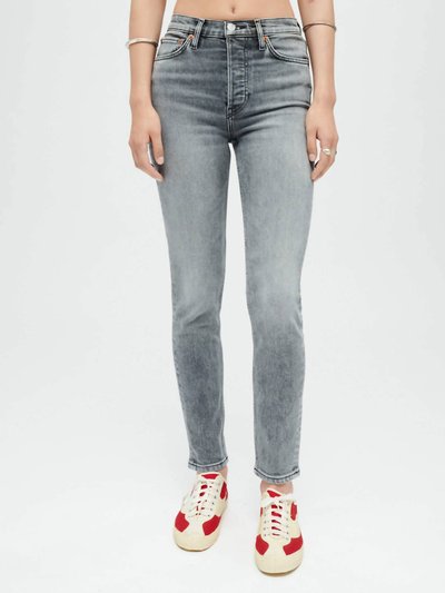 RE/DONE 90S High Rise Ankle Crop Jeans In Silver Fade product