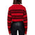 Cropped Boatneck Pullover Sweater In Red Black Rugby