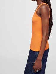 Ribbed Tank - Orange