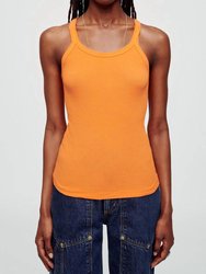 Ribbed Tank - Orange - Orange