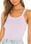 Ribbed Tank Top In Lilac - Lilac