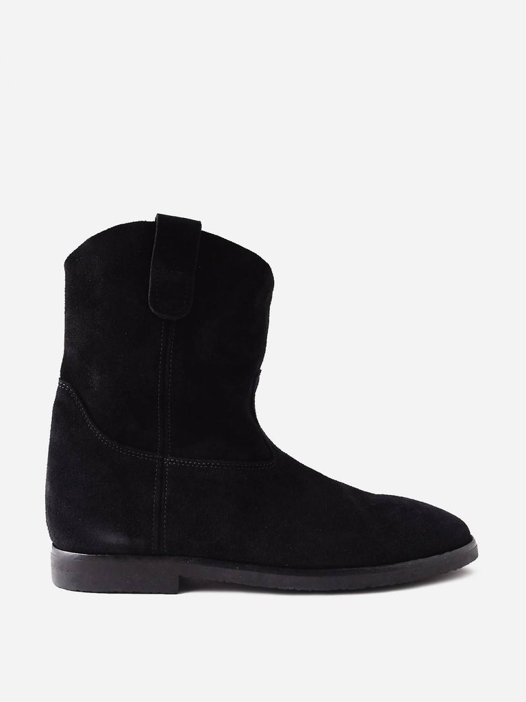 Women's 60S Camarguaise Boot In Black Suede