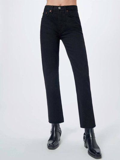RE/DONE Women's 70'S Stove Pipe Jean - Black product