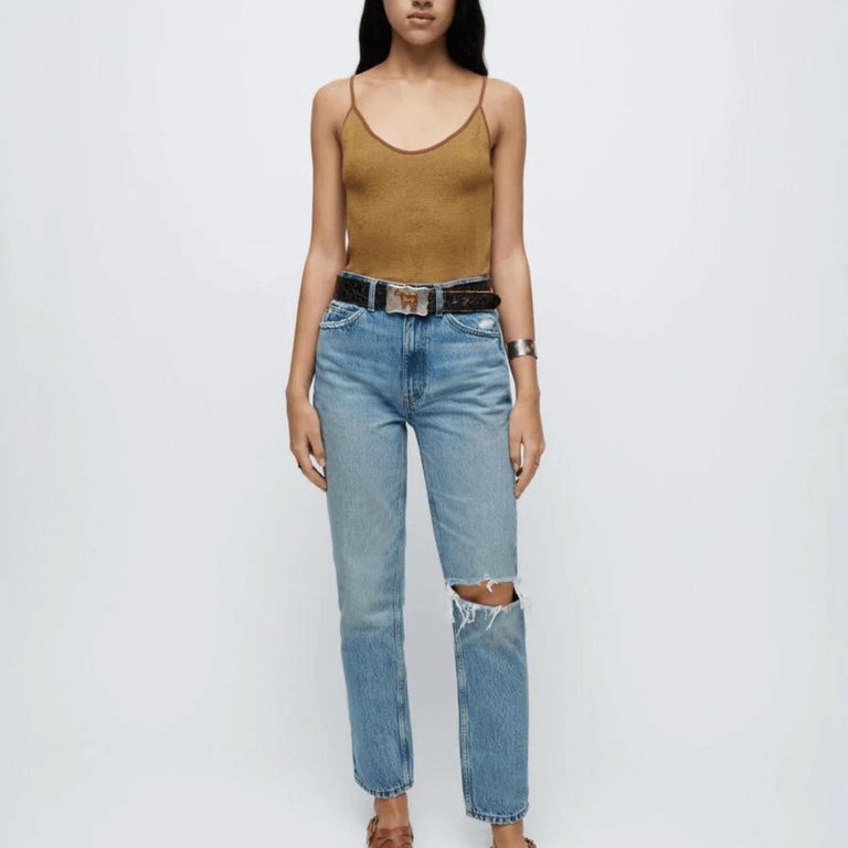 Women'S 70S Straight Jeans - Worn Medium Raf