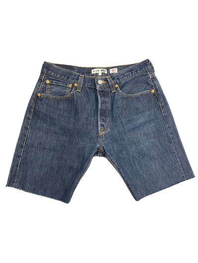RE/DONE Women's Dark Wash Boyfriend Shorts In Blue product