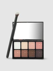 Precious Pigments Eyeshadow Collection With Angled Eyeshadow Brush